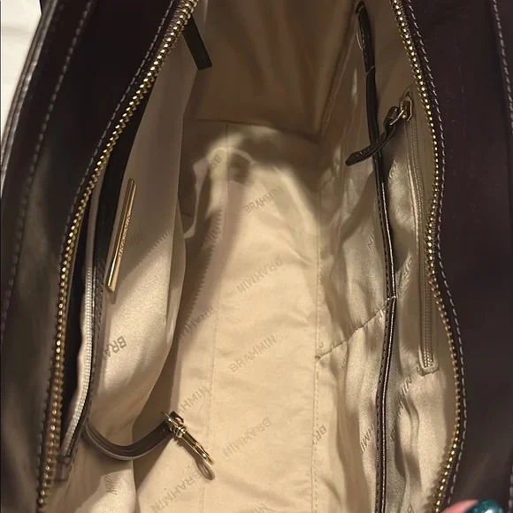 Brahmin Aubree - Savino Folklore- Brown Snake Print Women's Bag - Picture 3 of 16